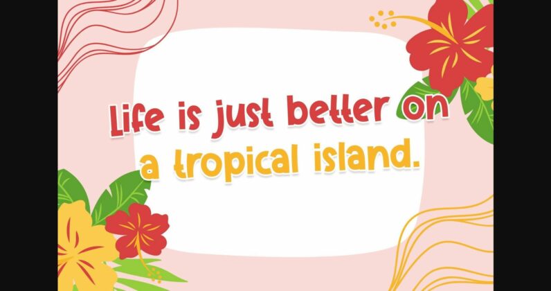 Tropic Garden Font Poster 5
