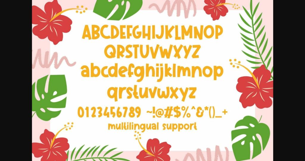 Tropic Garden Font Poster 6