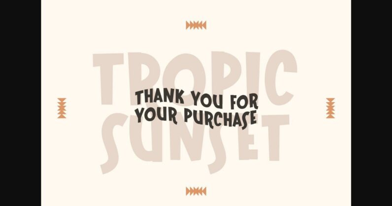 Tropic Sunset Font Poster 7