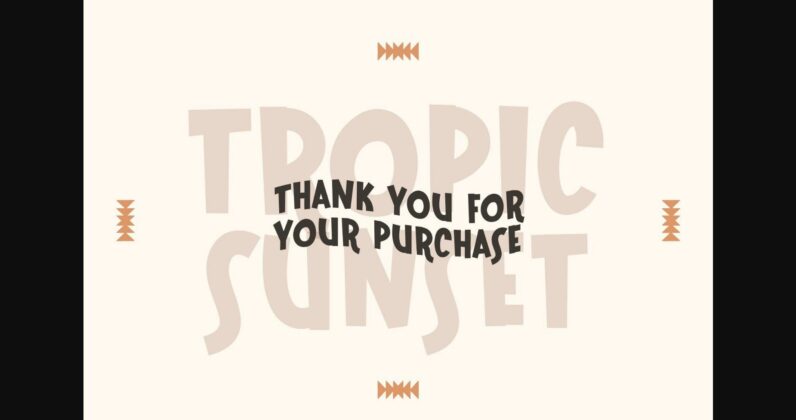 Tropic Sunset Font Poster 7