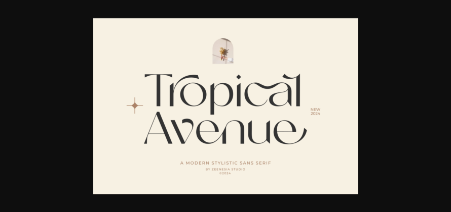 Tropical Avenue Font Poster 3