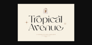 Tropical Avenue Font Poster 1