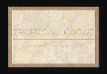 Tropical Cacao Font Poster 1