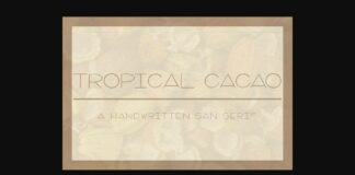 Tropical Cacao Font Poster 1