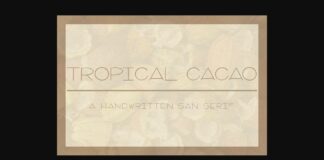 Tropical Cacao Font Poster 1