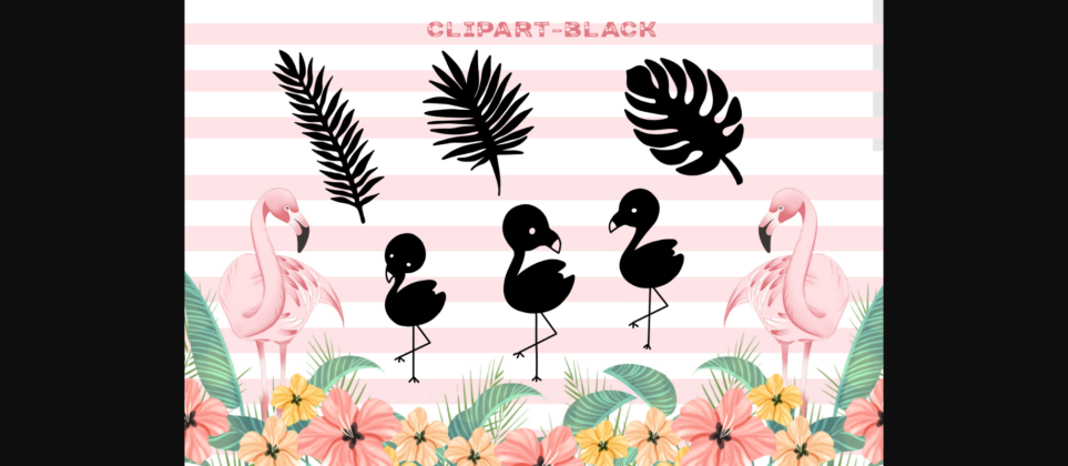 Tropical Flamingo Font Poster 8