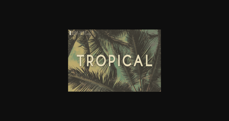 Tropical Font Poster 3