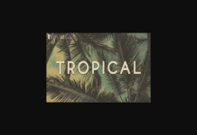 Tropical Font Poster 1