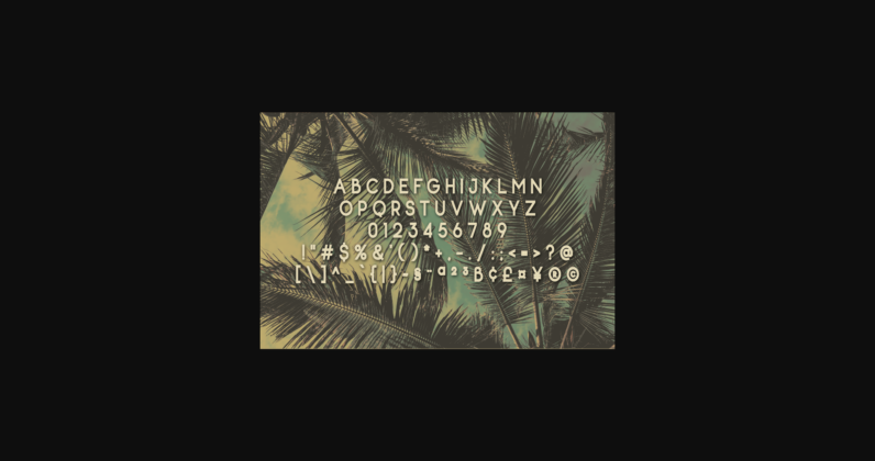 Tropical Font Poster 4