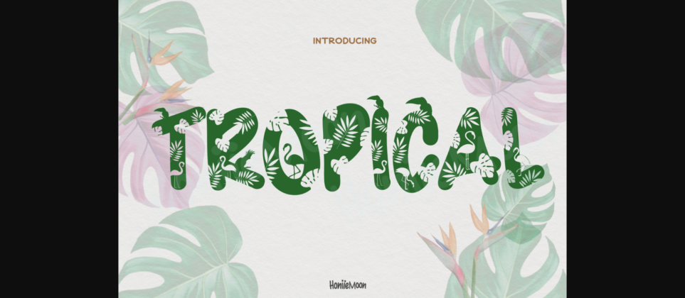 Tropical Font Poster 3