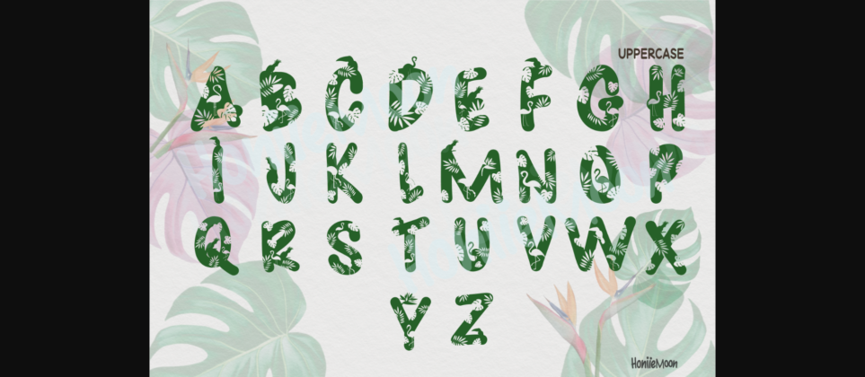 Tropical Font Poster 4