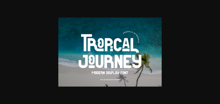Tropical Journey Font Poster 3