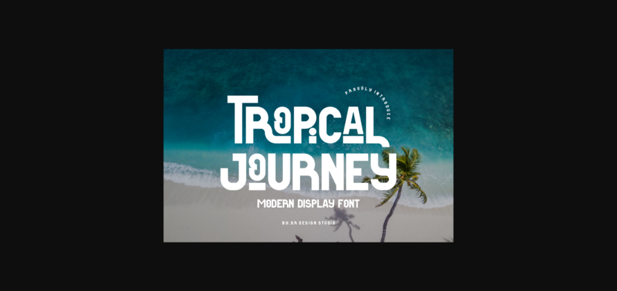 Tropical Journey Font Poster 1