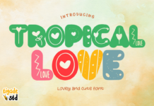 Tropical Love Font Poster 1