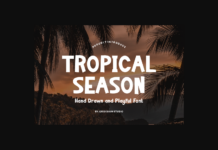 Tropical Season Font Poster 1