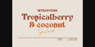 Tropicalberry Font Poster 1