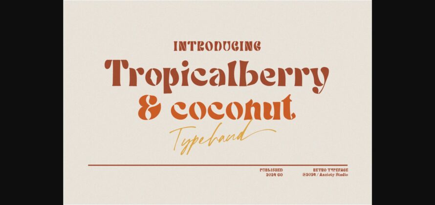 Tropicalberry Font Poster 1