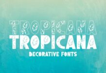 Tropicana Font Poster 1