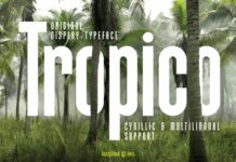 Tropico Font Poster 1