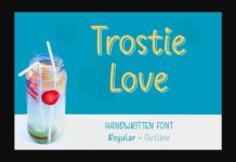 Trostie Love Font Poster 1