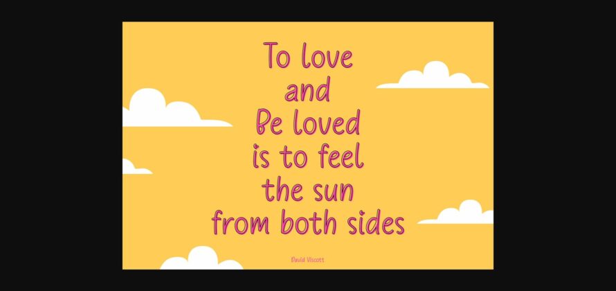 Trostie Love Font Poster 4