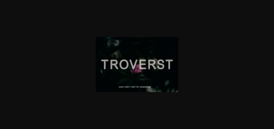 Troverst Font Poster 3