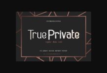 True Private Font Poster 1