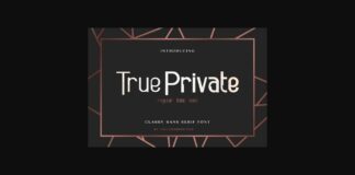 True Private Font Poster 1