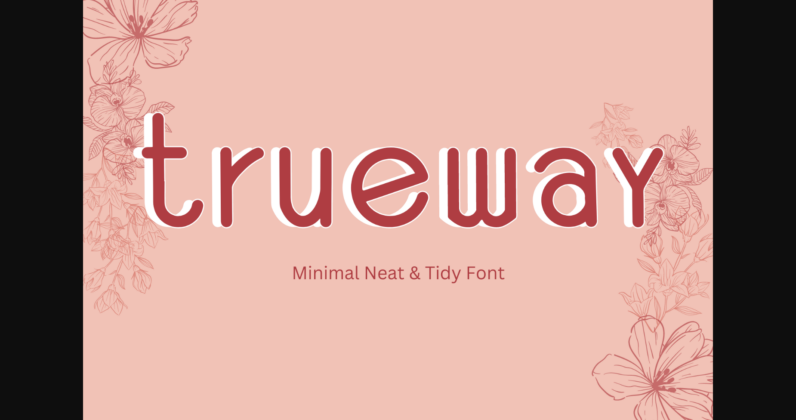 Trueway Font Poster 3