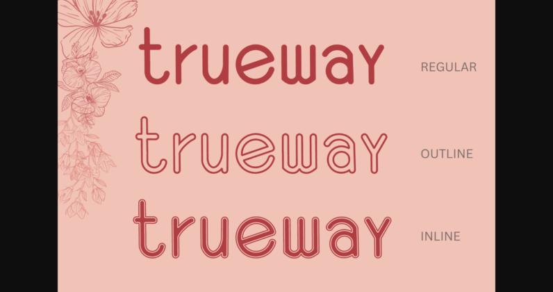 Trueway Font Poster 4