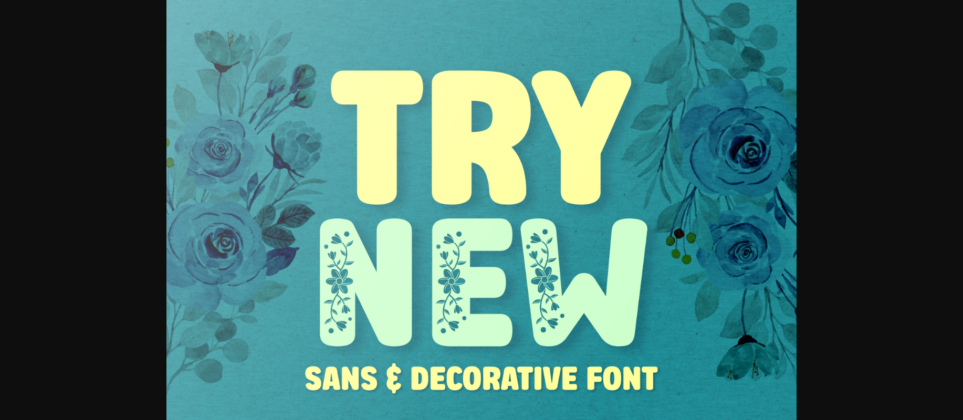 Try New Font Poster 3