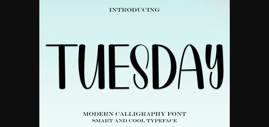 Tuesday Font Poster 1