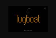 Tugboat Font Poster 1
