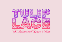 Tulip Lace Font Poster 1