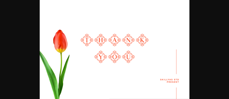 Tulip Monogram Font Poster 11