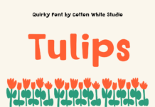 Tulips Font Poster 1