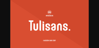 Tulisans Font Poster 1