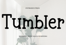 Tumbler Font Poster 1