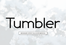 Tumbler Font Poster 1