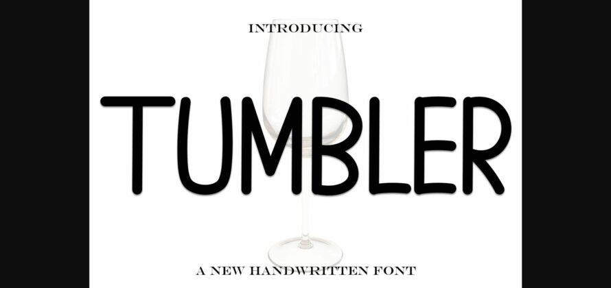 Tumbler Font Poster 3