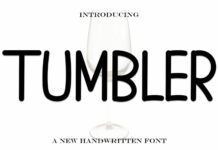 Tumbler Font Poster 1