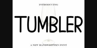 Tumbler Font Poster 1