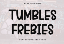 Tumbles Frebies Font Poster 1