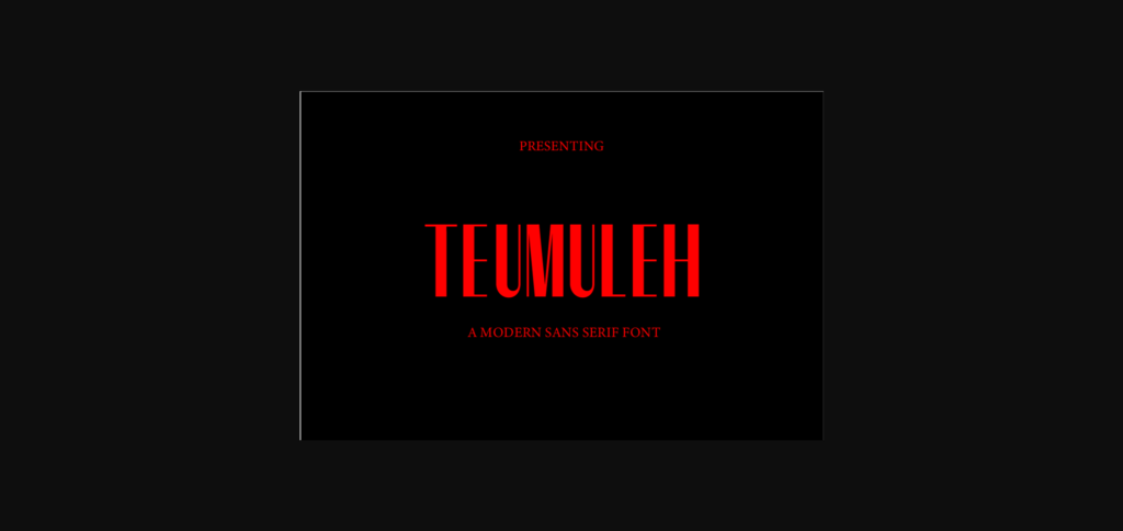Tumuleh Font Poster 3