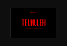 Tumuleh Font Poster 1