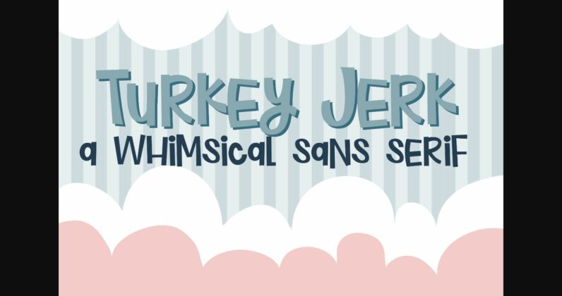 Turkey Jerk Font Poster 3