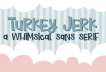 Turkey Jerk Font Poster 1