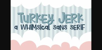 Turkey Jerk Font Poster 1