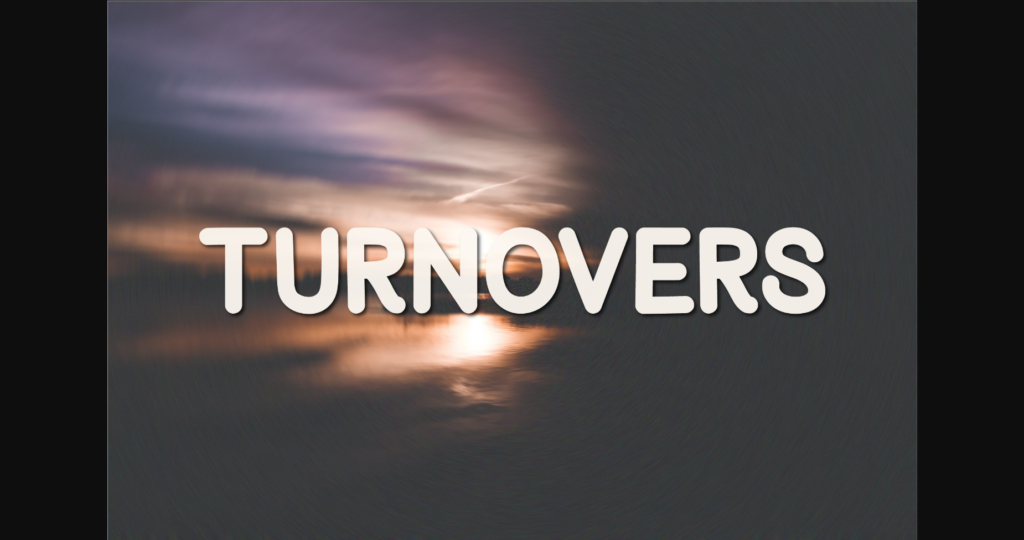 Turnovers Font Poster 1