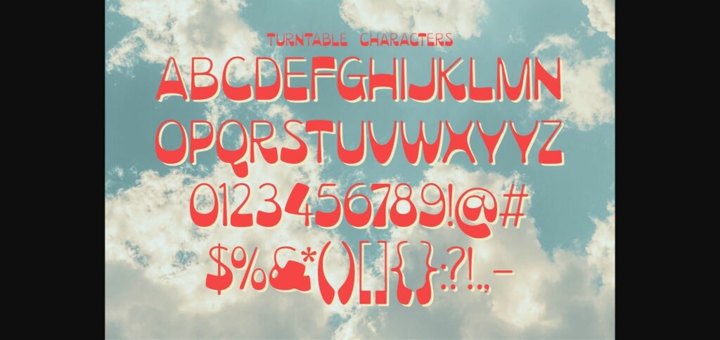 Turntable Font Poster 8